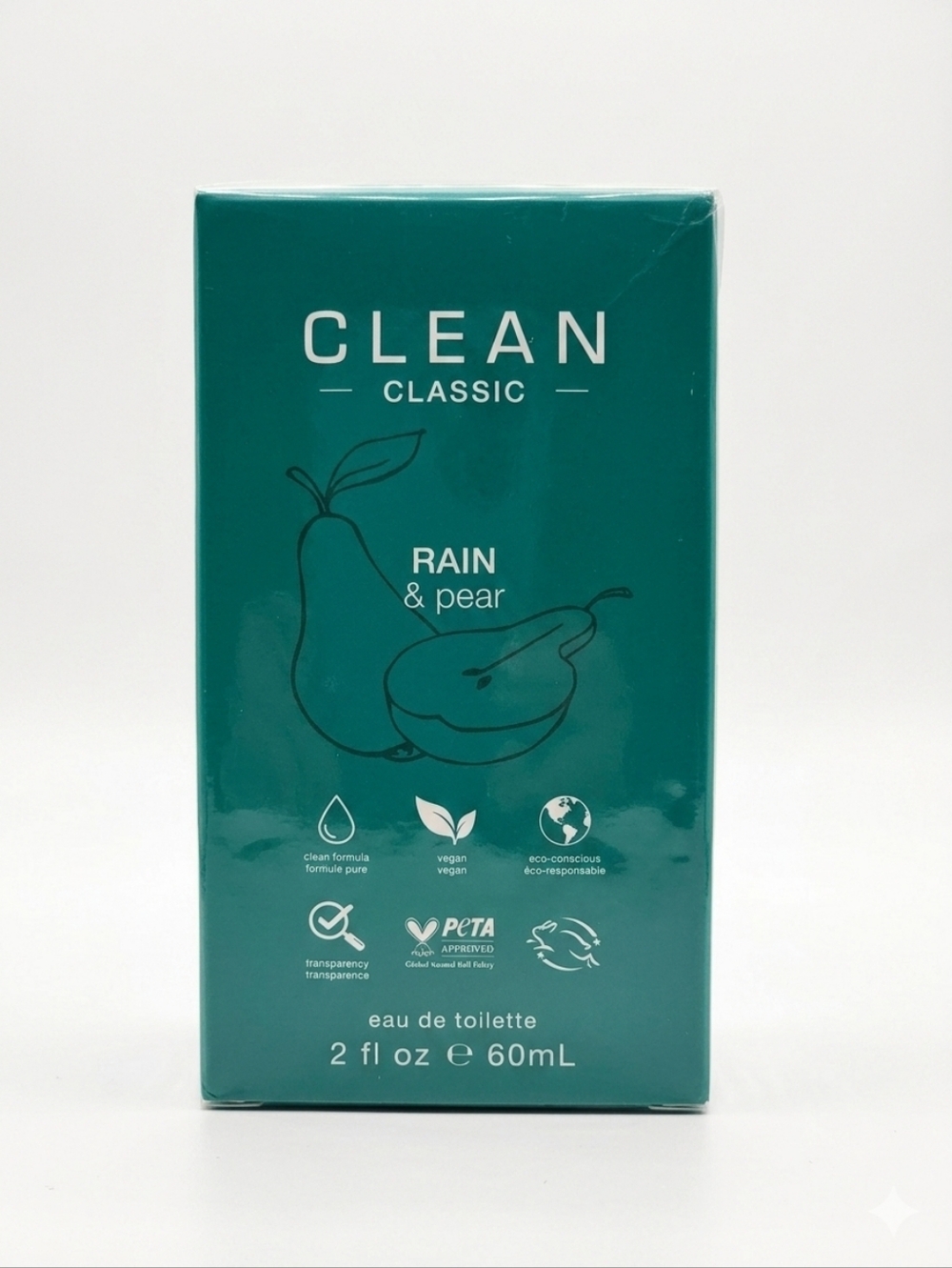 ​Brand New In Box! CLEAN CLASSIC RAIN & PEAR Eau de Toilette 2oz/60mL